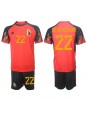 Belgien Charles De Ketelaere #22 Replika Hemmakläder Barn VM 2022 Kortärmad (+ byxor)